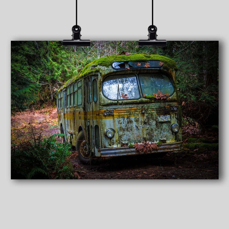 Photography Print: The Abandoned Bus - Dan Pearce Sticker Shop