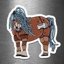 Pony Robot - Vinyl Sticker - Dan Pearce Sticker Shop
