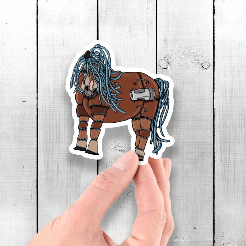 Pony Robot - Vinyl Sticker - Dan Pearce Sticker Shop