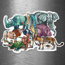 (PRE-ORDER) African Robot Animals (Wall & Laptop Sizes) - Dan Pearce Sticker Shop