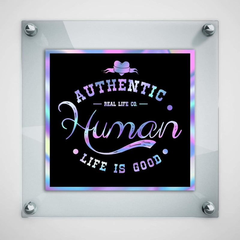 (PRE-ORDER) Authentic Human - Hologram (Wall & Laptop Sizes) - Dan Pearce Sticker Shop