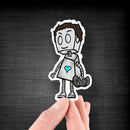 (PRE-ORDER) Gamer Robot - Premium Sticker - Dan Pearce Sticker Shop