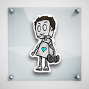 (PRE-ORDER) Gamer Robot - Premium Sticker - Dan Pearce Sticker Shop