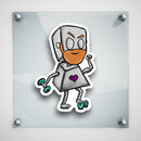(PRE-ORDER) Gym Rat Robot - Premium Sticker - Dan Pearce Sticker Shop