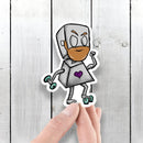 (PRE-ORDER) Gym Rat Robot - Premium Sticker - Dan Pearce Sticker Shop