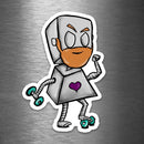 (PRE-ORDER) Gym Rat Robot - Premium Sticker - Dan Pearce Sticker Shop