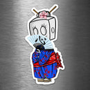 (PRE-ORDER) Japanese Adorable Robot (Wall & Laptop Sizes) - Dan Pearce Sticker Shop