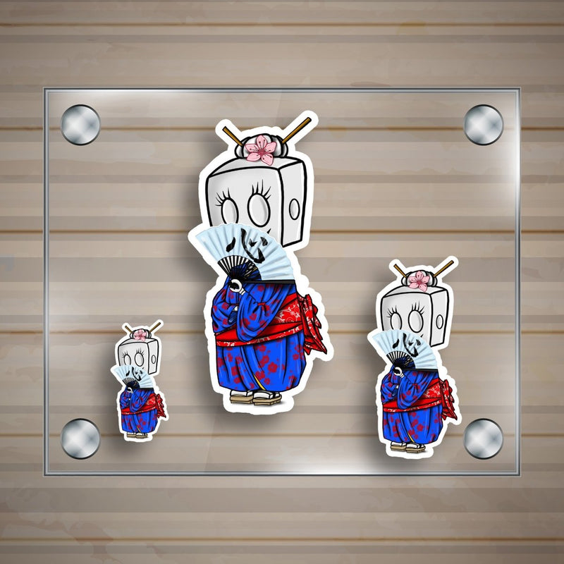 (PRE-ORDER) Japanese Robot - Premium Sticker - Dan Pearce Sticker Shop