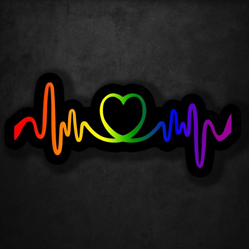 (PRE-ORDER) Love Heartbeat (Wall & Laptop Sizes) - Dan Pearce Sticker Shop