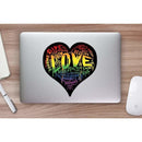 (PRE-ORDER) LOVE! Sticker (Abstract Wall & Laptop Sizes) - Dan Pearce Sticker Shop