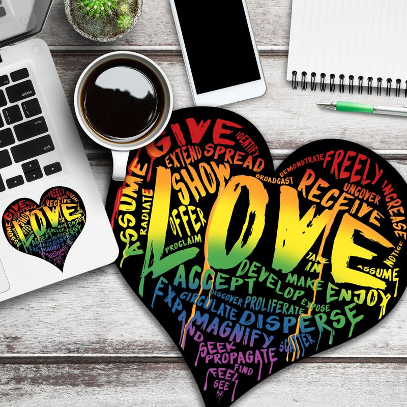 (PRE-ORDER) LOVE! Sticker (Abstract Wall & Laptop Sizes) - Dan Pearce Sticker Shop