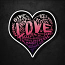 (PRE-ORDER) LOVE! Sticker (Blooming Wall & Laptop Sizes) - Dan Pearce Sticker Shop