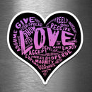 (PRE-ORDER) LOVE! Sticker (Springtime Wall & Laptop Sizes) - Dan Pearce Sticker Shop
