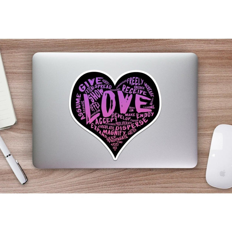 (PRE-ORDER) LOVE! Sticker (Springtime Wall & Laptop Sizes) - Dan Pearce Sticker Shop