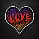 (PRE-ORDER) LOVE! Sticker (Summer Wall & Laptop Sizes) - Dan Pearce Sticker Shop