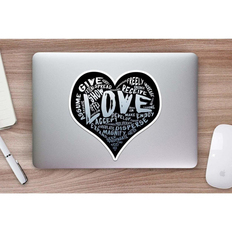 (PRE-ORDER) LOVE! Sticker (Winter Wall & Laptop Sizes) - Dan Pearce Sticker Shop