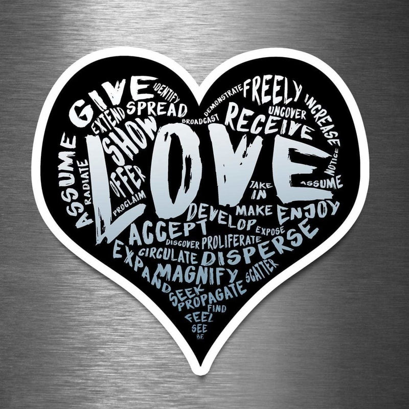 (PRE-ORDER) LOVE! Sticker (Winter Wall & Laptop Sizes) - Dan Pearce Sticker Shop