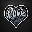(PRE-ORDER) LOVE! Sticker (Winter Wall & Laptop Sizes) - Dan Pearce Sticker Shop