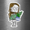 (PRE-ORDER) Nature Lover Adorable Robot (Wall & Laptop Sizes) - Dan Pearce Sticker Shop