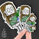 (PRE-ORDER) Nature Lover Adorable Robot (Wall & Laptop Sizes) - Dan Pearce Sticker Shop