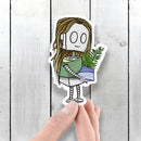 (PRE-ORDER) Nature Lover Robot - Premium Sticker - Dan Pearce Sticker Shop