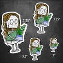 (PRE-ORDER) Nature Lover Robot - Premium Sticker - Dan Pearce Sticker Shop