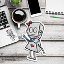 (PRE-ORDER) Nurse Adorable Robot - Premium Sticker - Dan Pearce Sticker Shop