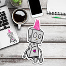 (PRE-ORDER) Punk Adorable Robot - Premium Sticker - Dan Pearce Sticker Shop