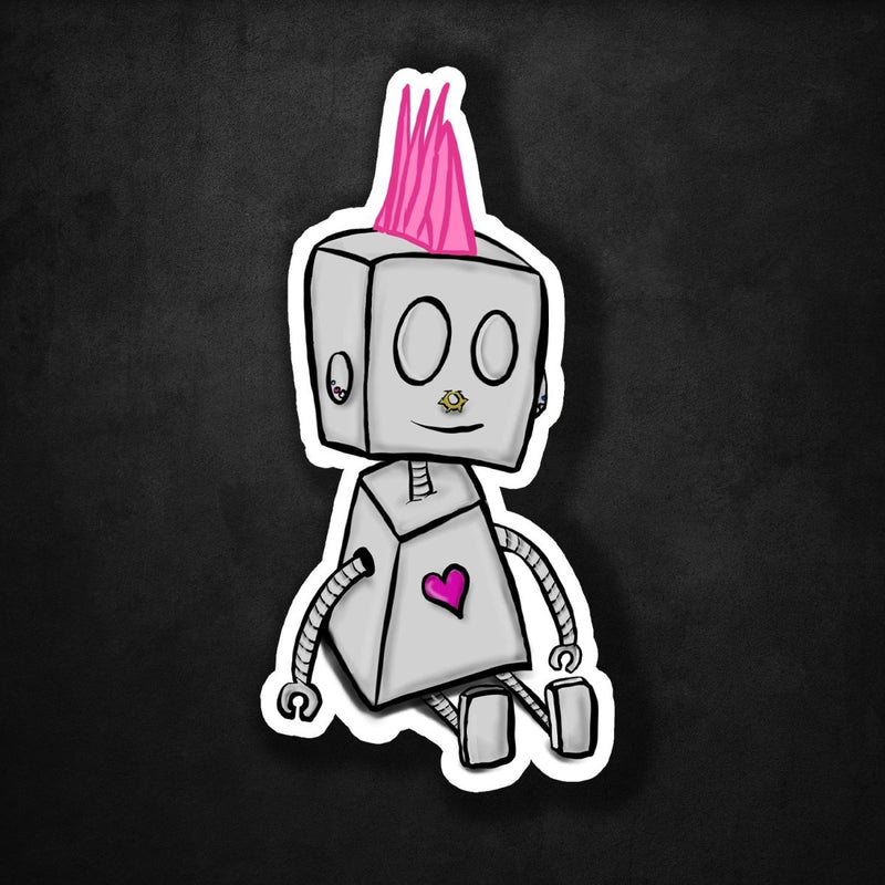 (PRE-ORDER) Punk Robot - Premium Sticker - Dan Pearce Sticker Shop