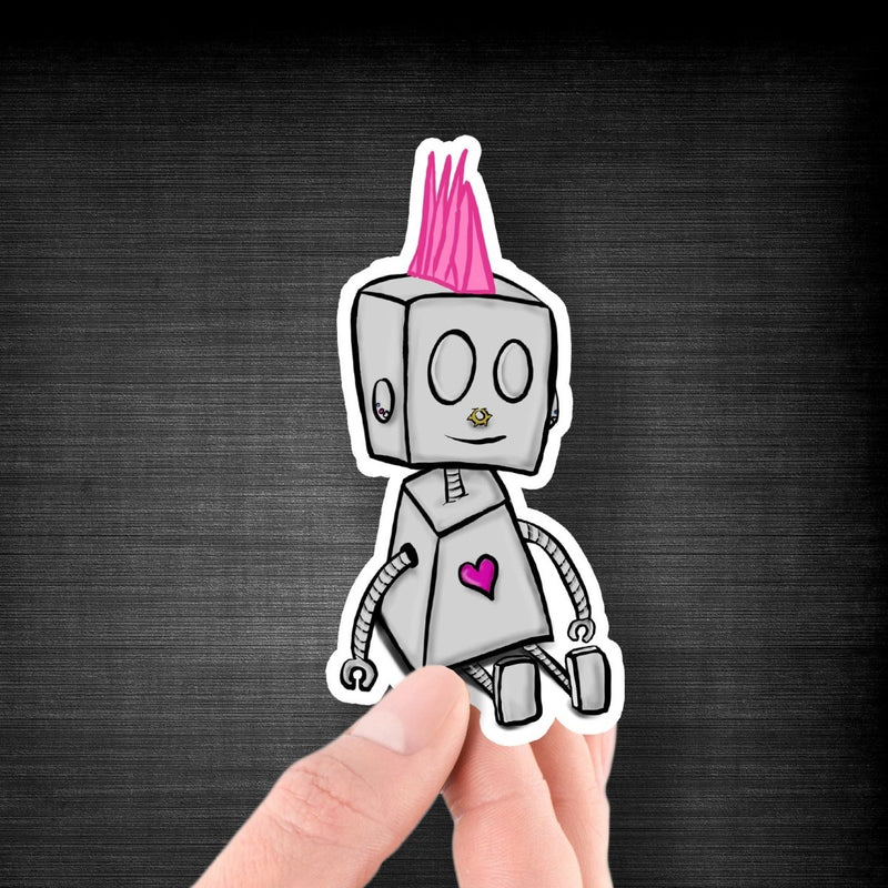 (PRE-ORDER) Punk Robot - Premium Sticker - Dan Pearce Sticker Shop