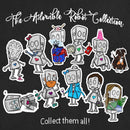 (PRE-ORDER) Robot Stepping in Gum Adorable Robot (Wall & Laptop Sizes) - Dan Pearce Sticker Shop