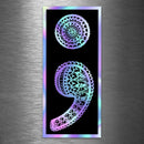 (PRE-ORDER) Semicolon Survivor - Hologram (Wall & Laptop Sizes) - Dan Pearce Sticker Shop