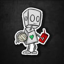 (PRE-ORDER) Volleyball Adorable Robot (Wall & Laptop Sizes) - Dan Pearce Sticker Shop