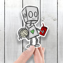 (PRE-ORDER) Volleyball Robot - Premium Sticker - Dan Pearce Sticker Shop
