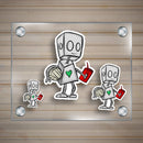 (PRE-ORDER) Volleyball Robot - Premium Sticker - Dan Pearce Sticker Shop