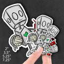 (PRE-ORDER) Volleyball Robot - Premium Sticker - Dan Pearce Sticker Shop