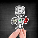 (PRE-ORDER) Volleyball Robot - Premium Sticker - Dan Pearce Sticker Shop