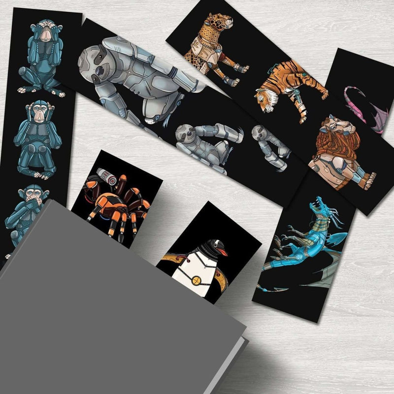 Premium Animal Robot Bookmarks No. 3 (6-pack) - Dan Pearce Sticker Shop