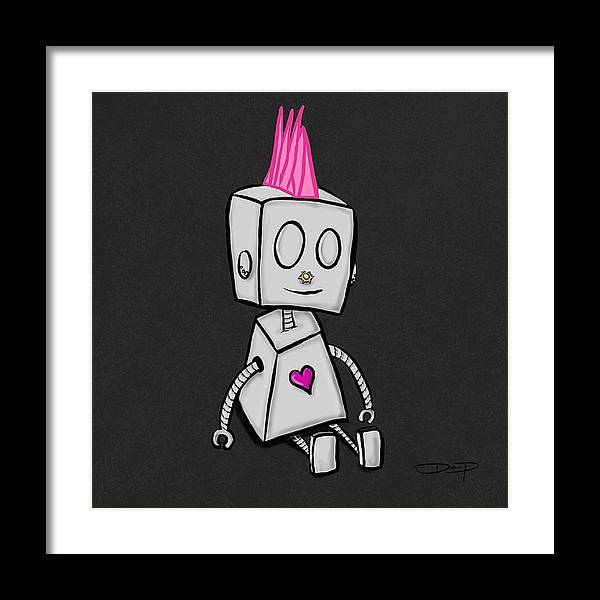 Punk Adorable Robot Fine Art Print - Dan Pearce Sticker Shop