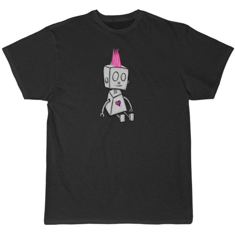 Punk Adorable Robot Premium Black T-Shirt - Dan Pearce Sticker Shop