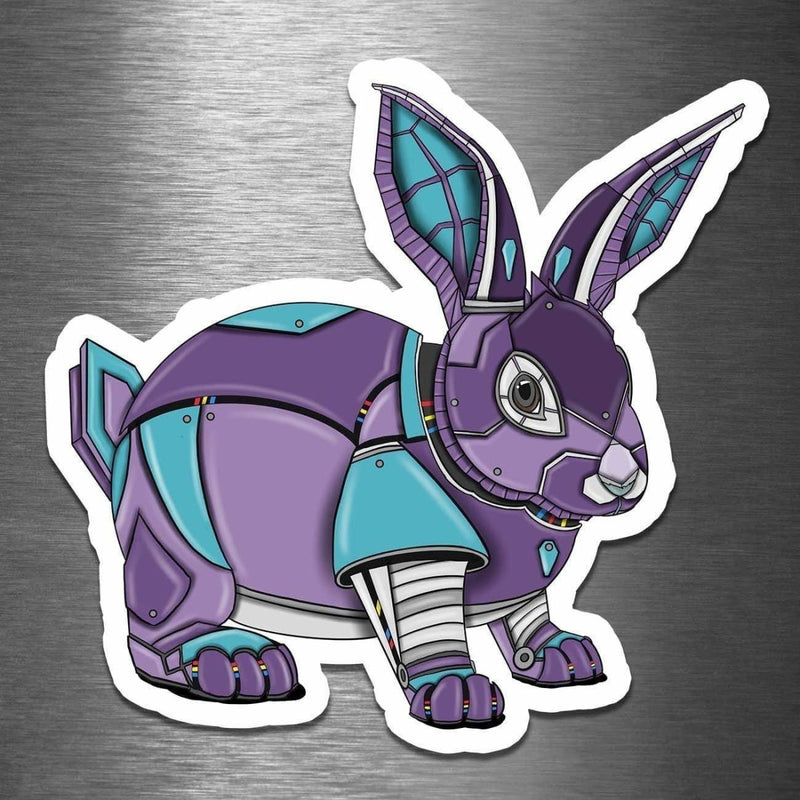 Rabbit Robot - Vinyl Sticker - Dan Pearce Sticker Shop
