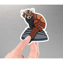 Red Panda Robot - Vinyl Sticker - Dan Pearce Sticker Shop