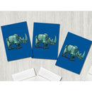 Rhino (Rhinoceros) Robot Premium Greeting Card(s) - Dan Pearce Sticker Shop