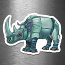 Rhinoceros Robot - Vinyl Sticker - Dan Pearce Sticker Shop