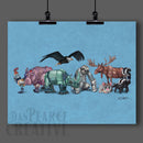 "Robot Animal Collection" Collage