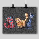 Robot Cats Art Print - Dan Pearce Sticker Shop