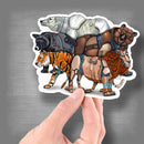 Robot Lions, Tigers, & Bears - Vinyl Sticker - Dan Pearce Sticker Shop