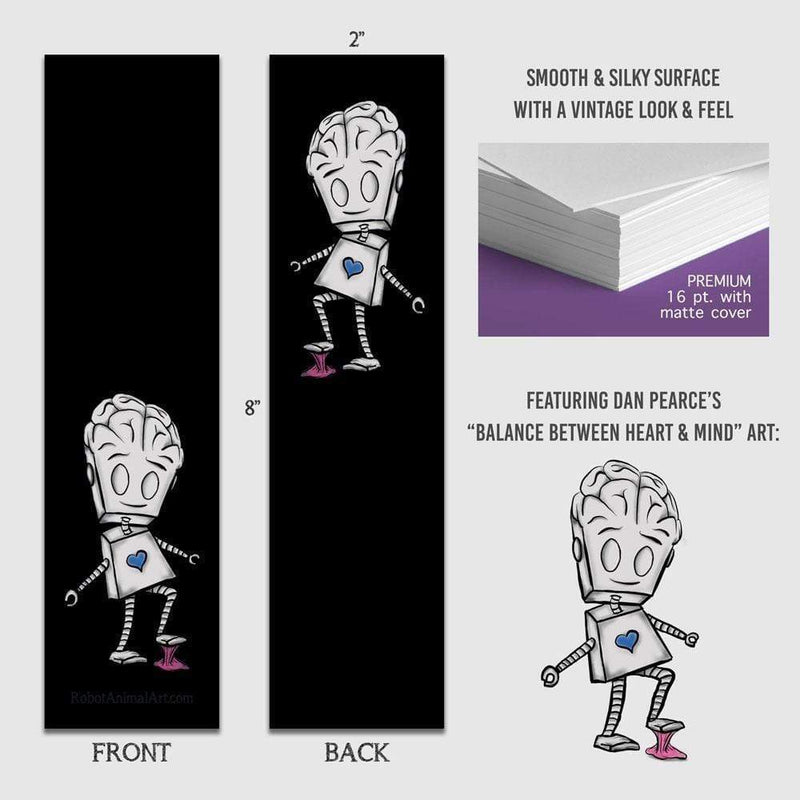 Robot Stepping in Gum - Premium Bookmark - Dan Pearce Sticker Shop