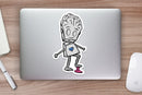 Robot Stepping in Gum - Premium Sticker - Dan Pearce Sticker Shop