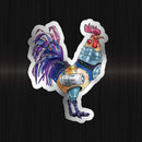 Rooster Robot - Special Foil Sticker - Dan Pearce Sticker Shop